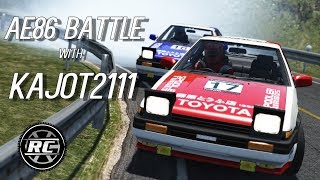 INSANELY FAST AE86 battle with Kajot2111 ⭐ Eurobeat ⭐ - Assetto Corsa Oculus Rift Gameplay