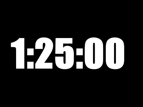 1 HOUR 25 MINUTE TIMER • 85 MINUTE COUNTDOWN TIMER ⏰ LOUD ALARM ⏰