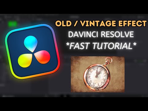 Old / Vintage Effect Davinci Resolve *FAST TUTORIAL*