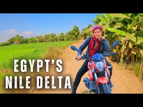 Solo Motorbike Journey Through Egypt’s Nile Delta | Egypt Vlog 374 | دلتا النيل