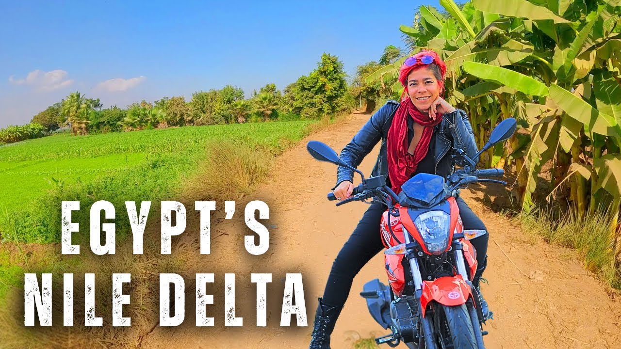 Solo Motorbike Journey Through Egypt’s Nile Delta | Egypt Vlog 374 | دلتا النيل