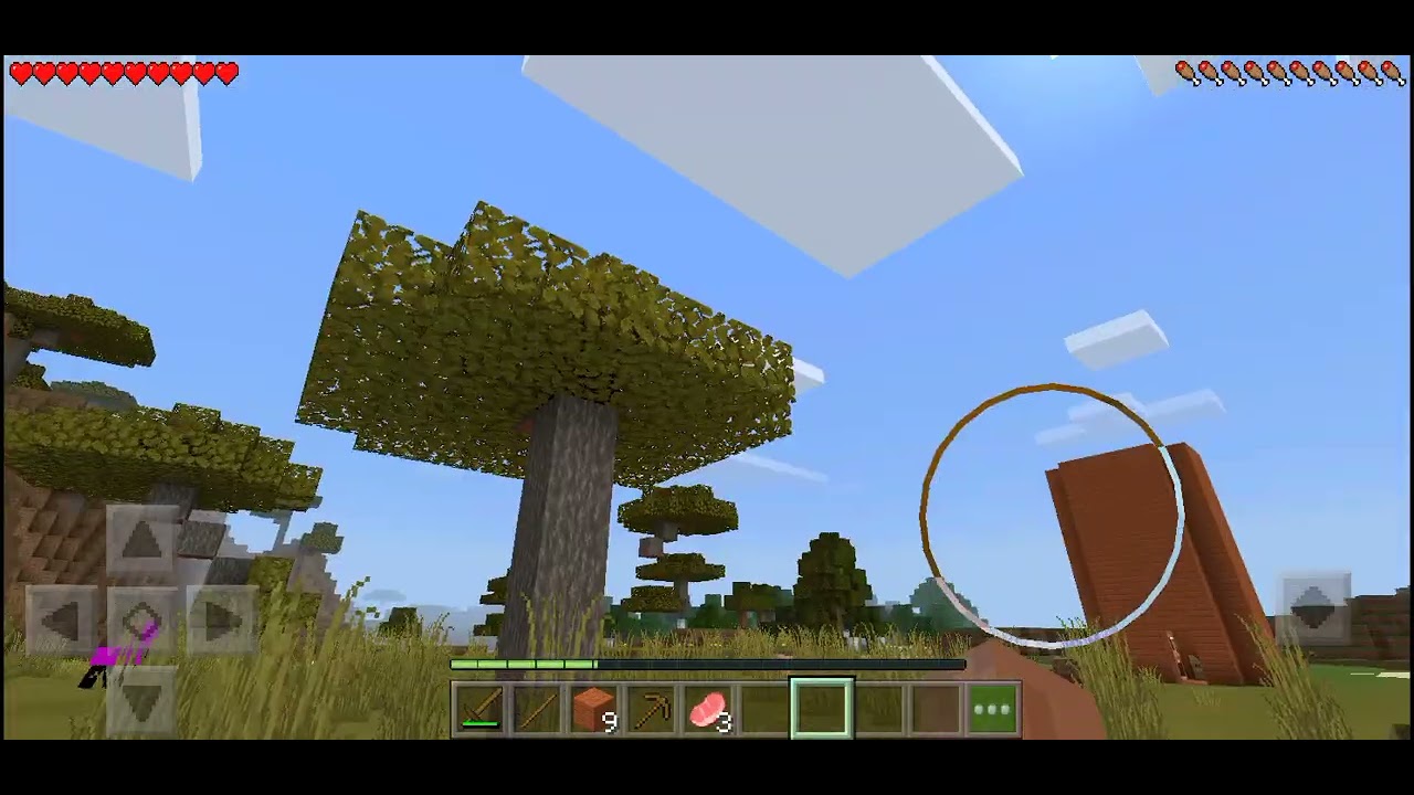 Eu jogando Minecraft