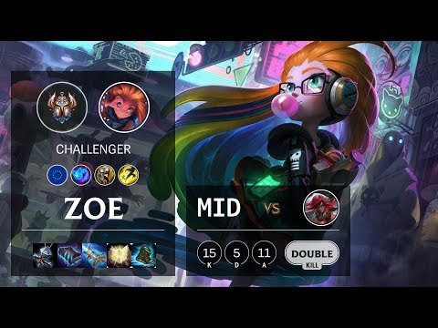 Zoe Mid vs Katarina - EUW Challenger Patch 10.6