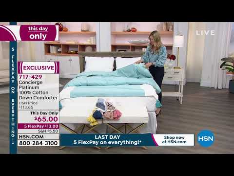 Concierge Collection Platinum 100% Cotton Down Comforter