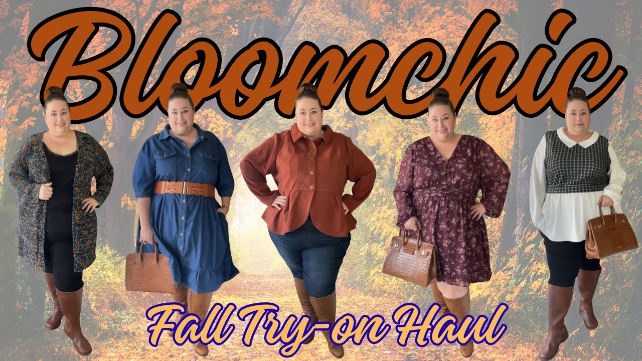 ✨ PLUS SIZE BLOOMCHIC FALL FASHION HAUL 2025 | Cozy, Chic & Stylish Fall Outfits for Curvy Women 🍂