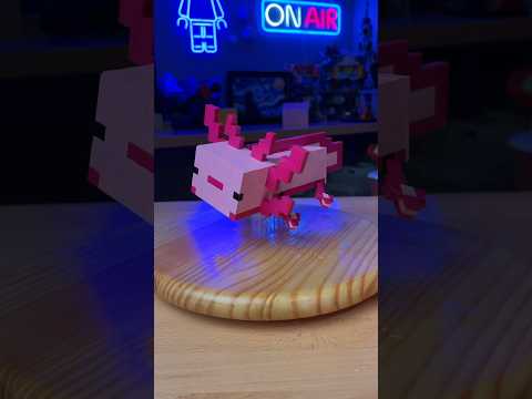 Ethan The Artisan - I built a LEGO Axolotl from MINECRAFT… #shorts