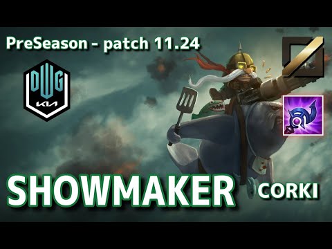 【KRサーバー/M1】DK Showmaker コーキ(Corki) VS JDG Yagao ゼラス(Xerath) MID - Patch11.24 KR Ranked【LoL】