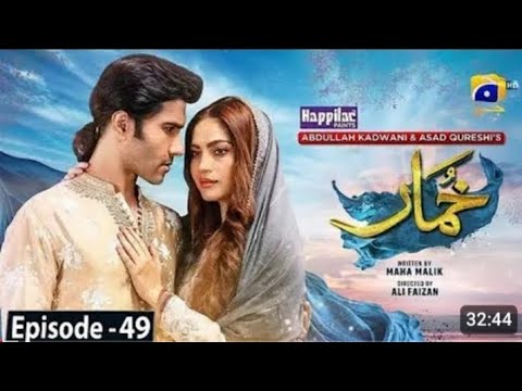 Khumar Episode 49 [Eng Sub] DigitallyPresented by Happilac Paints - Feroze Khan 1 may 2024