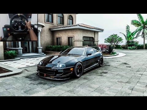 1600BHP Toyota Supra - Forza Horizon 5 | Logitech g920 gameplay