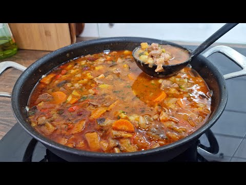 Leckeres tadschikisches Suppenrezept! Die beste Kombination aus Bohnensuppe mit Lamm!