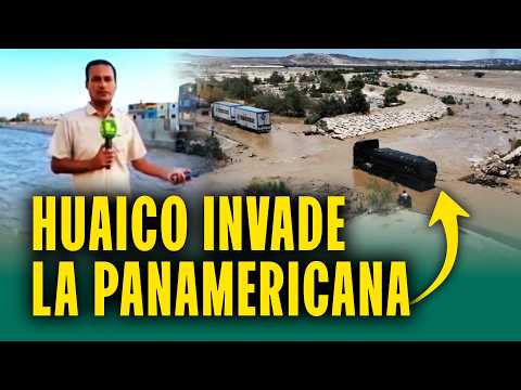 Caudal del río Ica aumenta por intensas lluvias: Agricultores perjudicados y huaico en carretera