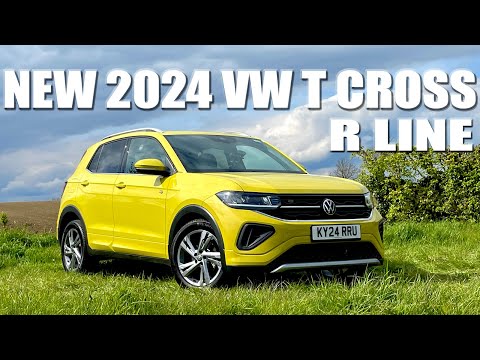 NEW 2024 VW T CROSS R LINE - BETTER THAN T ROC? #vw #suv #vwtcross