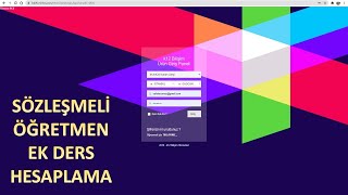 Sözleşmeli Öğretmen Ek Dersi Nasıl Yapılır? (K12 Mos Sisteminde)