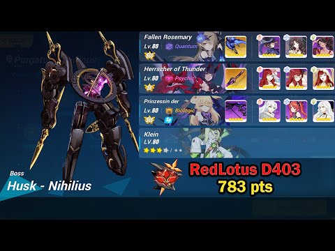 Redlotus | Husk - Nihilius [Hit Count] (D403) 783 Pts | Week 113 Account - Honkai Impact 3rd