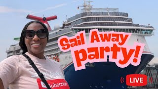 Carnival Conquest Sails Away to Celebration Key Lido Deck Party