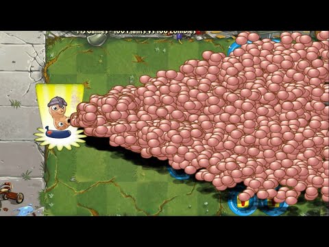 PvZ 2 100 Plants Vs 100 Zombies - Peanut Remake & Other Plant Vs Team 100 ZCorp Buckethead Zombie
