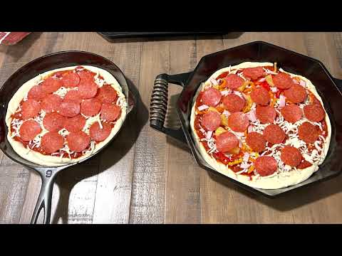 Cast Iron Wednesday: Cast Iron Pizza in a Victor No. 9 & Finex No.14