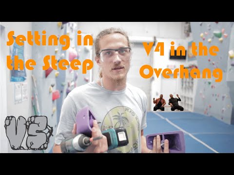 Setting in the Steep - V4 in the Overhang