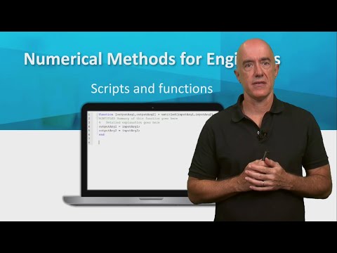 Scripts and Functions in MATLAB | Lecture 4 | Numerical Methods for Engineers
