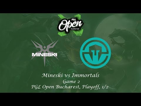 Mineski vs Immortals Game 2, PGL Open Bucharest, Playoff, 1/2