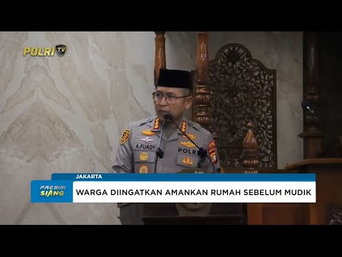 TARAWIH KELILING KAPOLRES METRO JAKARTA UTARA BERPESAN UNTUK WARGA YANG AKAN MIUDIK SECARA AMAN