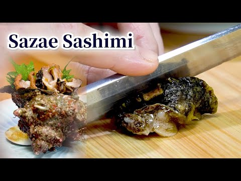 [Sashimi] How to Make Horned Turban (Sazae) Sashimi