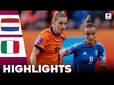 Netherlands vs Italy | Highlights | Women's Euro Qualifiers 12-07-2024