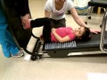 Ginessa Working On Leg Muscle Return