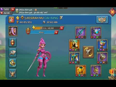 TALENTA AND GEAR FOR TRAP OR WAR F2P,,, LORDS MOBILE