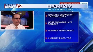 Download lagu WPRI 12 Weather Now 7/14/25: Isolated T'storm Today; Heat builds this week mp3