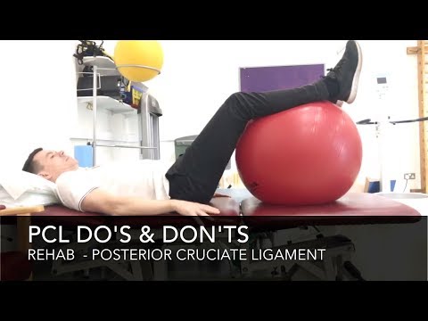 Posterior Cruciate Ligament PCL Rehab -  Do's & Don'ts (Tear/Torn/Rupture)