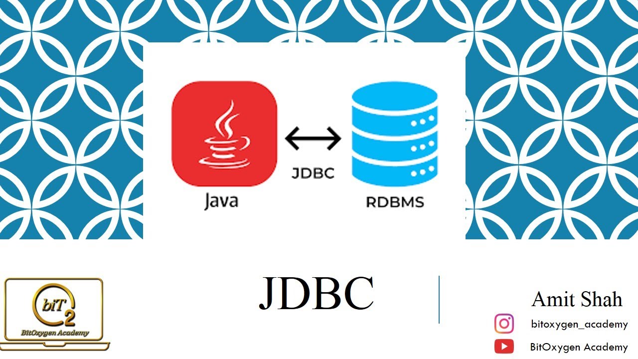 JDBC | Java Database Connectivity | Advance Java Programming |Hindi| BitOxygen Academy
