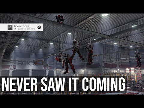 Never Saw It Coming Trophy (Clear an Enemy Base Without Being Detected) - Spider-Man Miles Morales