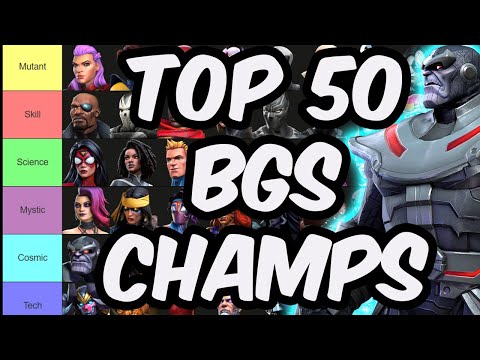 Top 50 Battlegrounds Champions 2025 - World Champion Tier List Liam - Marvel Contest of Champions