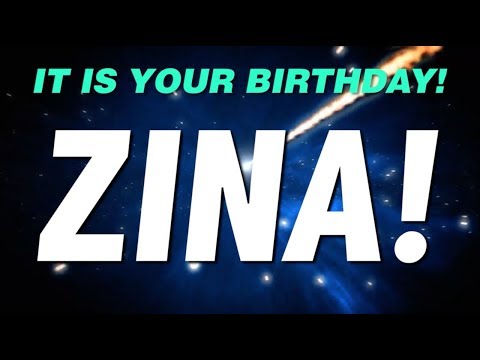 HAPPY BIRTHDAY ZINA! This is your gift.