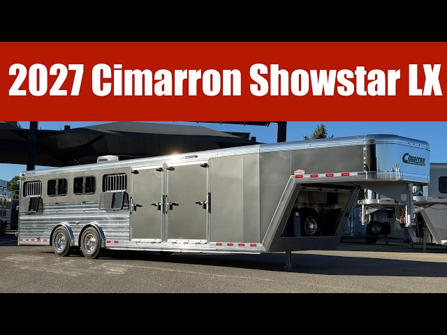 Preview image of 2027 Cimarron Showstar LX Custom 10 Pen Livestock Trailer With Air Ride youtube video