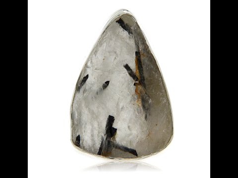 Inel Argint 925 Cuart Turmalinat Natural - Eleganta si Protectie