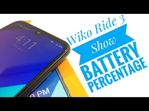 Wiko Ride 3 - How to show battery percentage on home screen