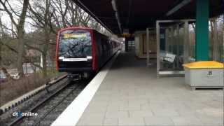 preview picture of video 'Einfahrt DT5 308/307 in die Haltestelle Fuhlsbüttel Nord (U1)'