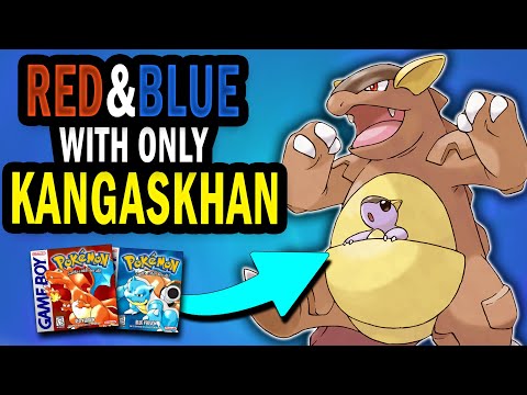 How Fast Can You Beat Pokemon Blue with Just A Kangaskhan??