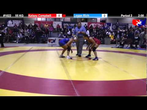2011 U.S. Open SAT WM 55 KG: Kelsey Campbell vs. Logan Rich Champ. Round 2