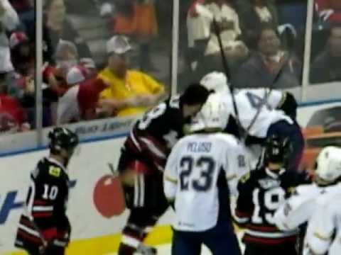 Hockey Fight: Brandon Bollig vs Brett Ponich