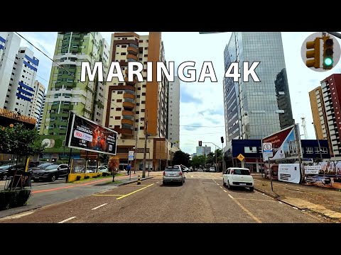 #17 MARINGA 4K v4 Dirigindo do Centro até a Zona Sul de Maringa Parana BRASIL UHD 4K DRIVE