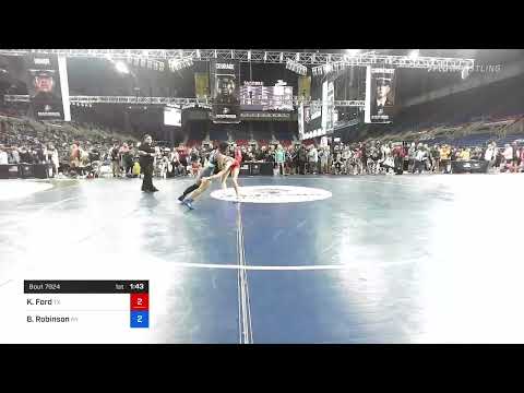 122 Lbs Consi Of 32 #1 - Kailin Ford, Texas Vs Beautiful Robinson, New York A25f