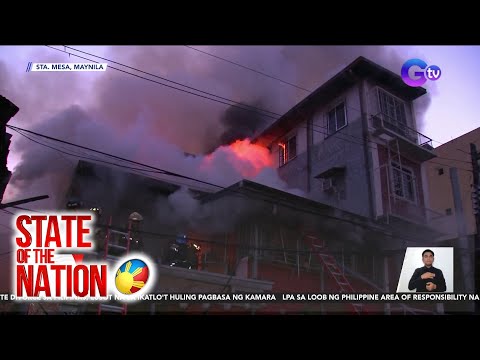 State of the Nation Part 1: Sta. Mesa fire ; Rotating Power Interruption ng Meralco… ; atbp.