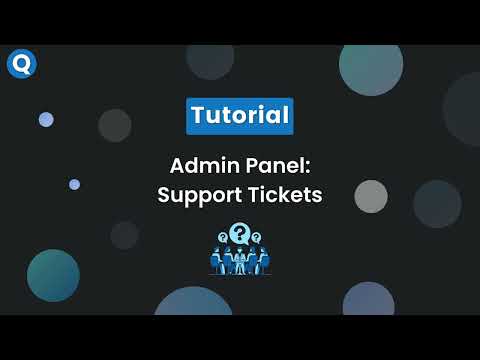 How to use support tickets