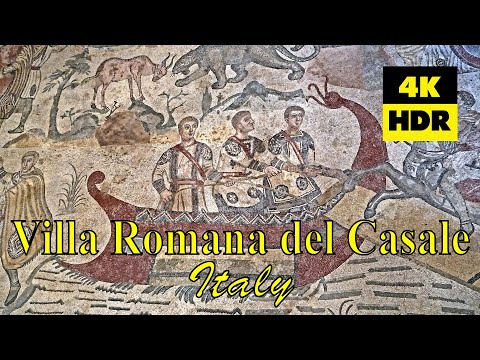 Villa Romana del Casale, Sicília, Itália em 4K (UHD) HDR