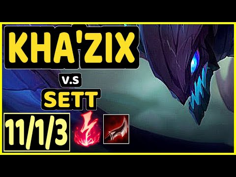 JANKOS (KHA'ZIX) vs SETT - 11/1/3 KDA JUNGLE CHALLENGER GAMEPLAY - EUW