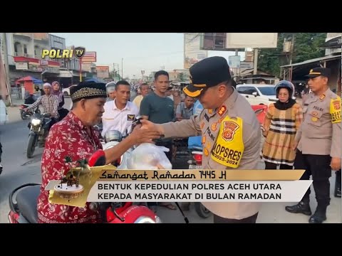 POLRES ACEH UTARA BERBAGI TAKJIL