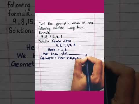Geometric Mean Class 10 #shorts